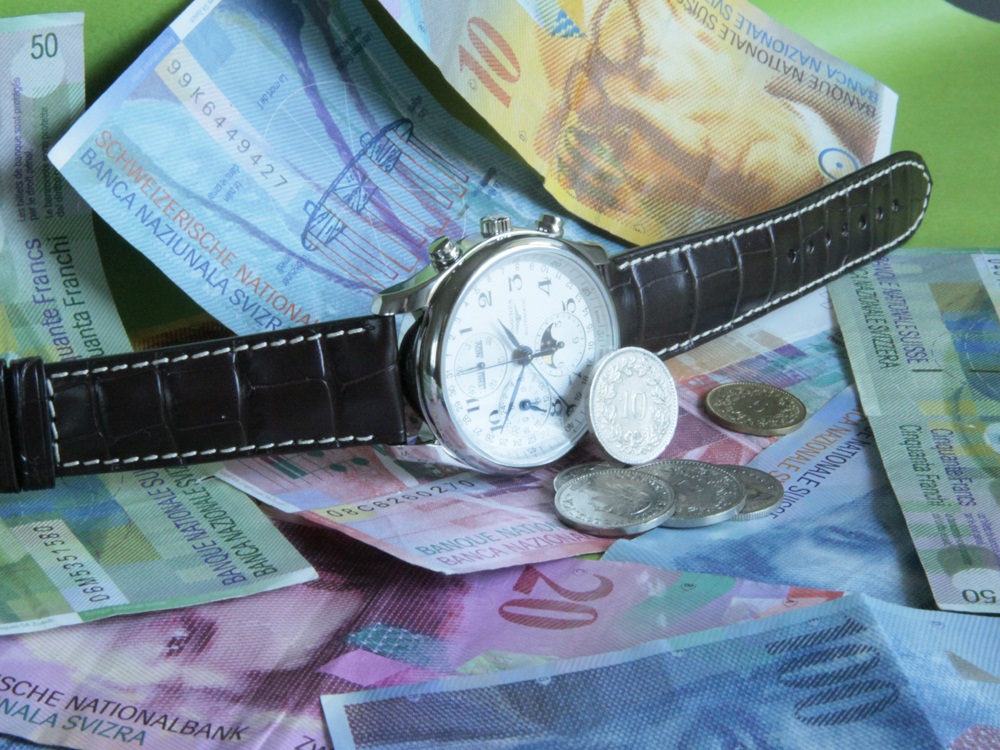 Frank szwajcarski i zegarki w 2015 roku