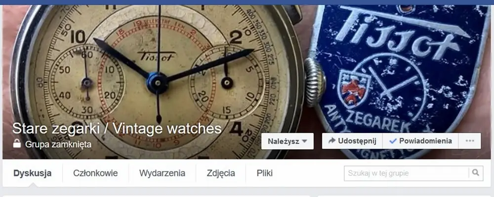 Grupa Zegarki Vintage / Vintage Watches – niezwykłe czasomierze i… konkurs ! 