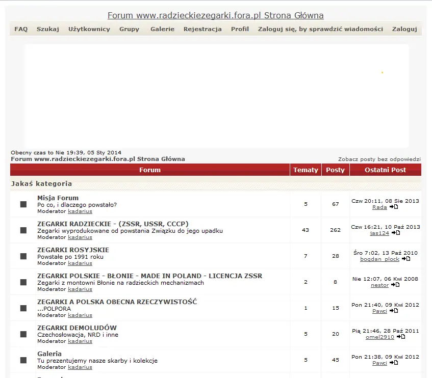 Zegarkowe fora dyskusyjne zegarkiipasja.pl
