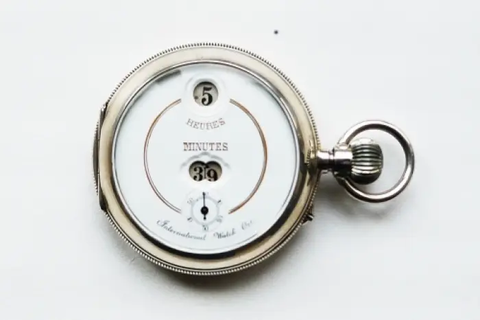 1883 - Pallweber's pocked watch with digital display