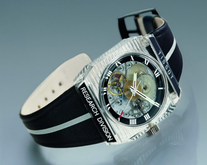 1971 - First mechanical watch in plastic