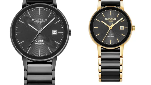 Roamer C-Line. Zegarki damskie i męskie z elementami z ceramiki