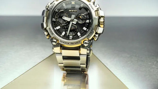 G-SHOCK MTG B3000D-1A9. Żywica, stal i powłoka jonowa w kolorze złotym