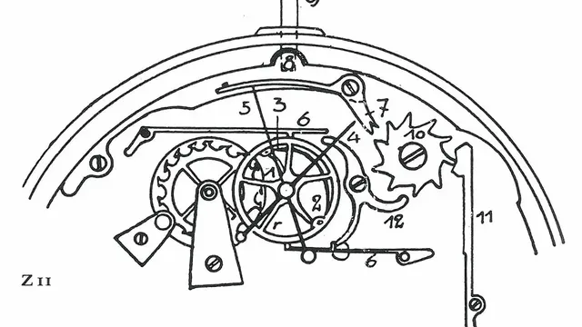 1838 - Stoper z doskakującą wskazówką (rattrapante, split second)