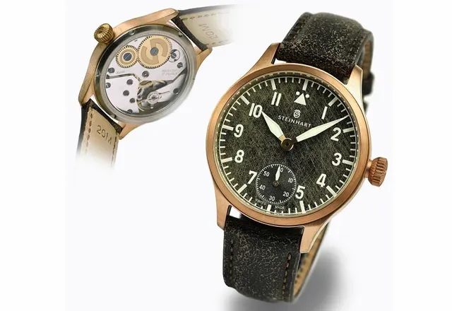 STEINHART Nav. B-Uhr 42 Bronze z naciągiem ręcznym