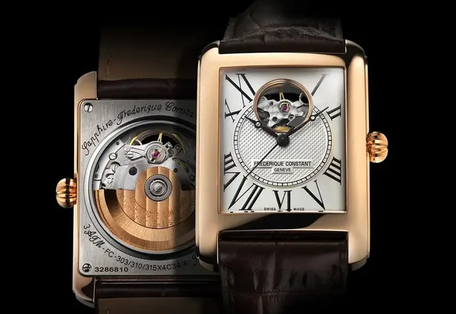 Frederique Constant Classic Carrée Automatic - kwadratowy elegant z otwartym sercem