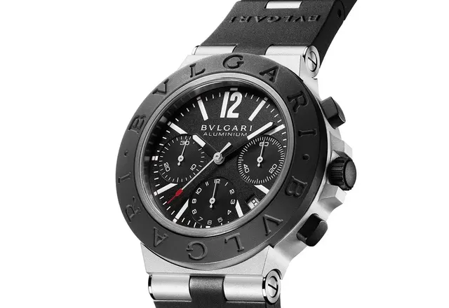 Oto, czym może być sportowy, luksusowy zegarek. Bulgari Aluminium Chronograph