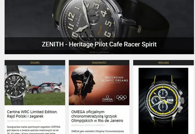 Portal Zegarki i Pasja - nowa odsłona, nowy etap w historii portalu, nowe wyzwania!