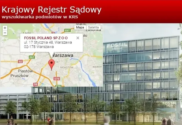Czy Fossil Polska sp. z o.o. się ukrywa?