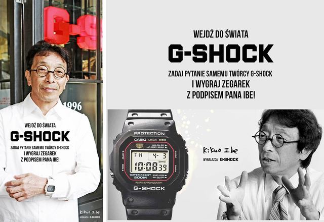 Zadaj pytanie twórcy G-SHOCK, wygraj zegarek z Jego podpisem!