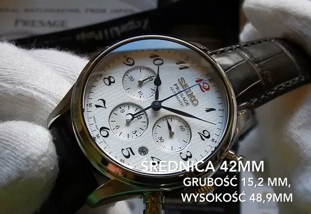 Video recenzja: SEIKO Presage Automatic Chronograph Special Edition (SRQ025J)