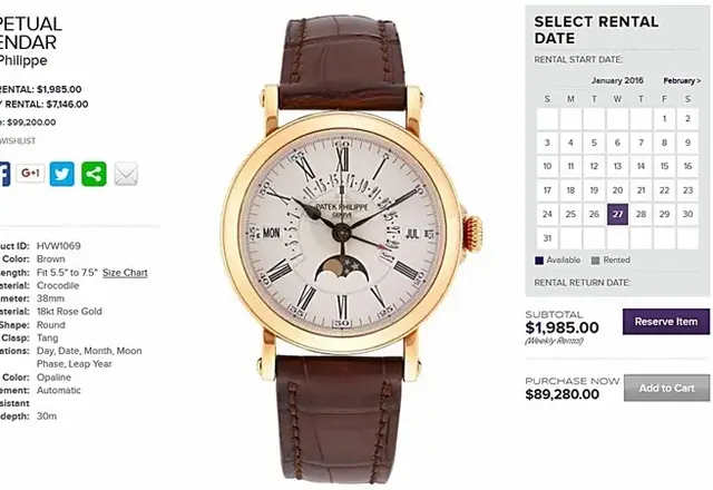 Po co kupować zegarek, skoro można go wypożyczyć?