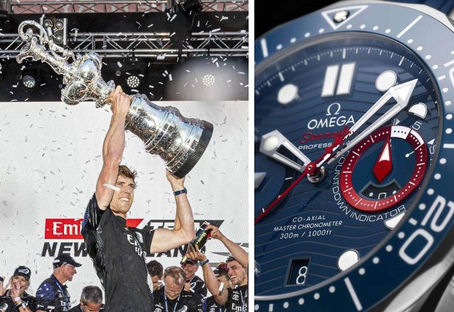 OMEGA X Puchar Ameryki - zwycięska drużyna i „pucharowy chronograf”